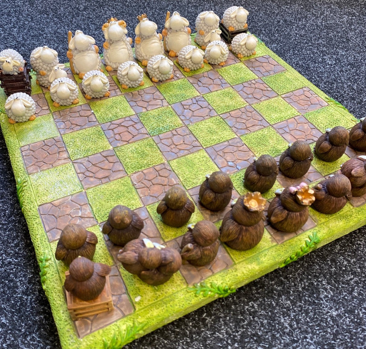 Chess Set - Sheep vs Kiwi
