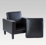 Single Seater Chair - Makers Fenix PU (Black)