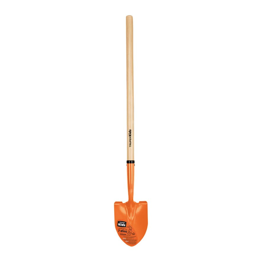 KIDS SHOVEL - Truper Steel with Long Ash Handle (1020mm)