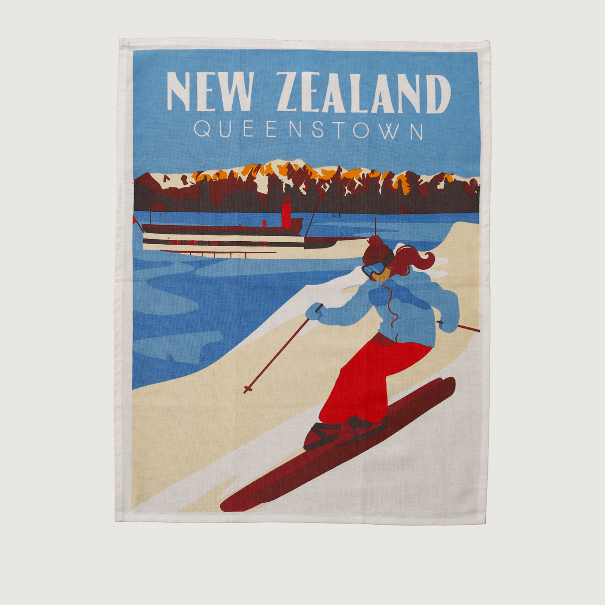 Moana Road - NZ Aotearoa Tea Towels - Queenstown
