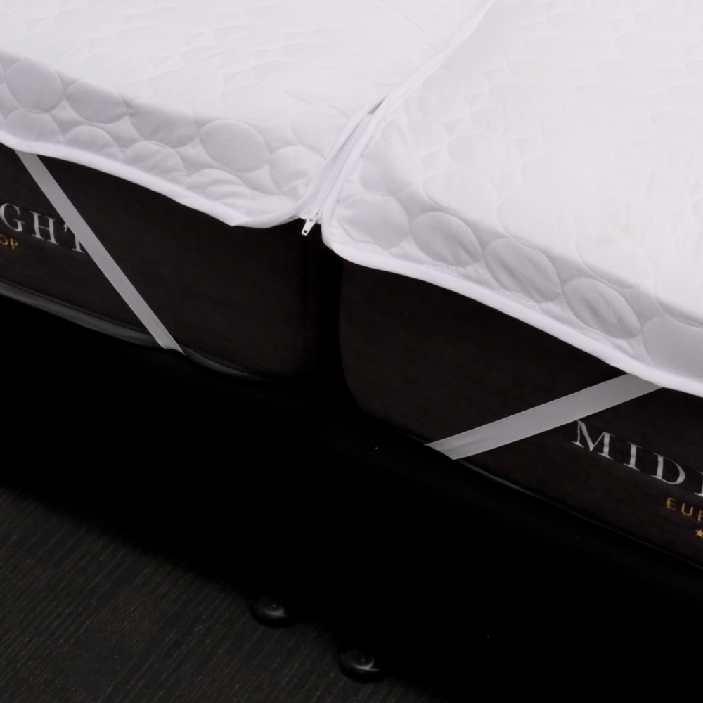 DreamGreen Duo Plus Mattress Protector Corner Strap Split & Zip - King