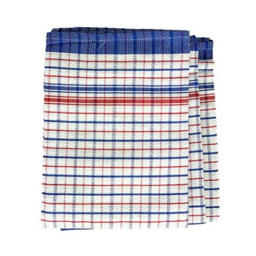 Teatowel Blue/Red Fast Drying Commercial