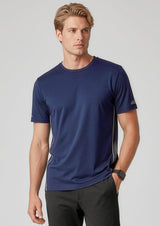 Balance Mens Short Sleeve Tee - Navy/White