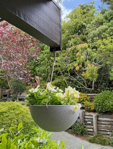 Hanging Bowl - Nova Large White 17 x 35cm (Set of 2)