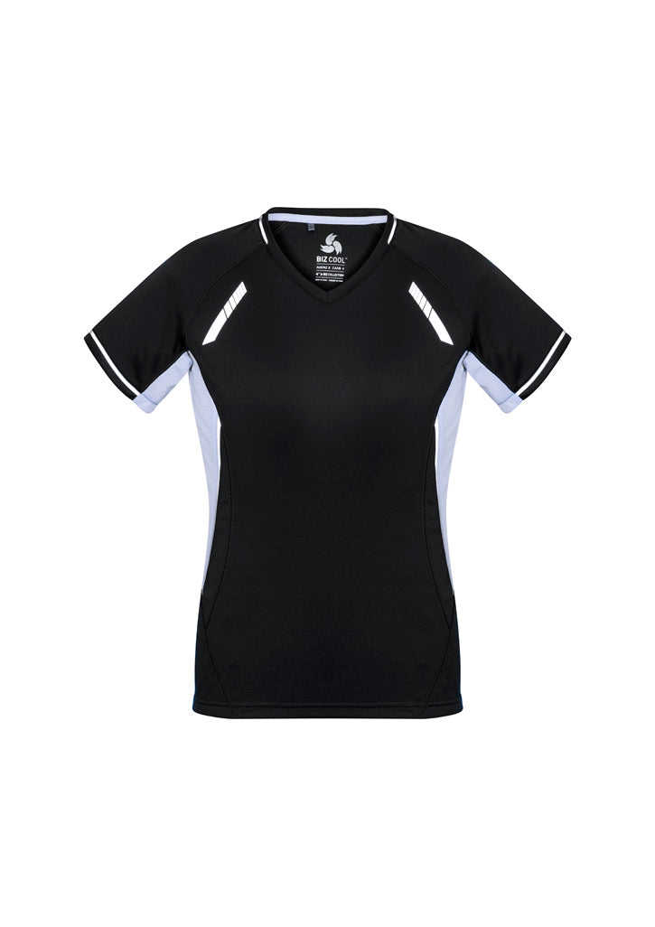 Renegade Womens Short Sleeve Tee - Black/White/Silver
