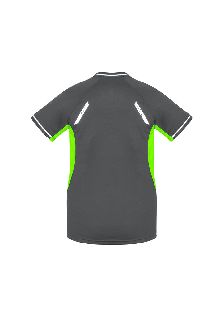 Renegade Womens Short Sleeve Tee - Grey/Fluoro Lime/Silver