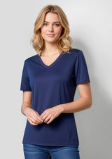Aero Womens Short Sleeve Tee - Cyan