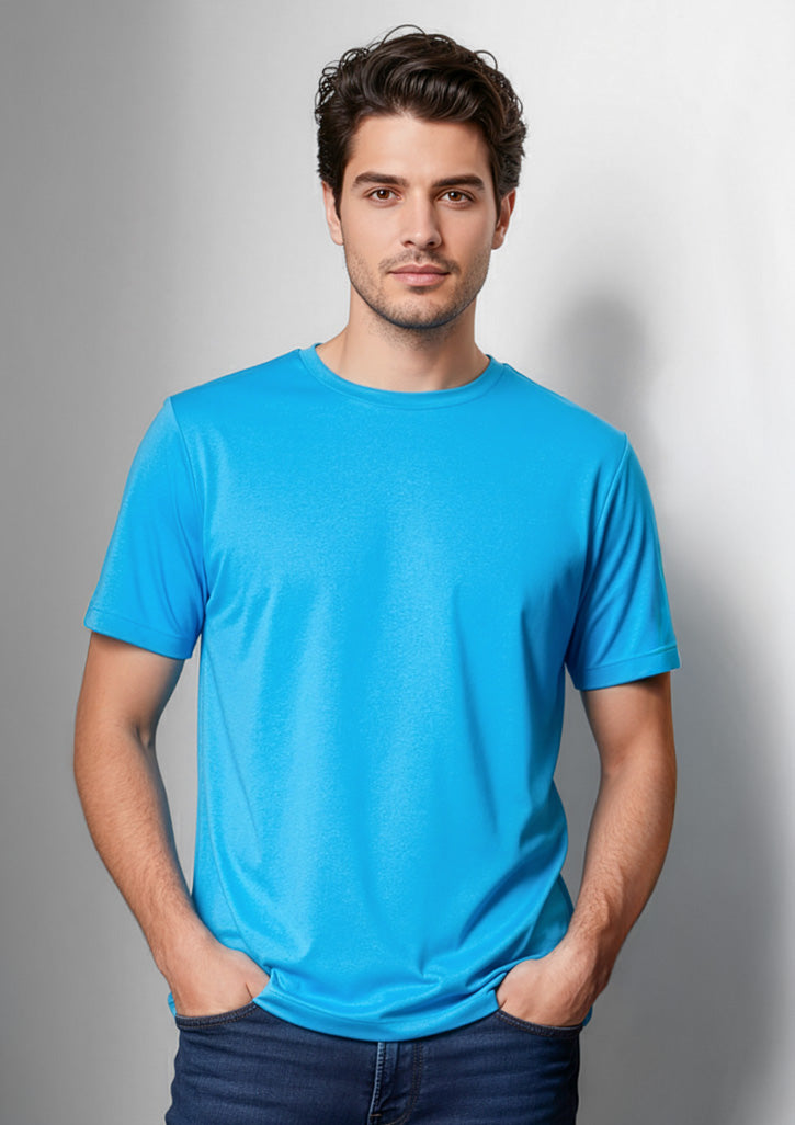 Aero Mens Short Sleeve Tee - Cyan