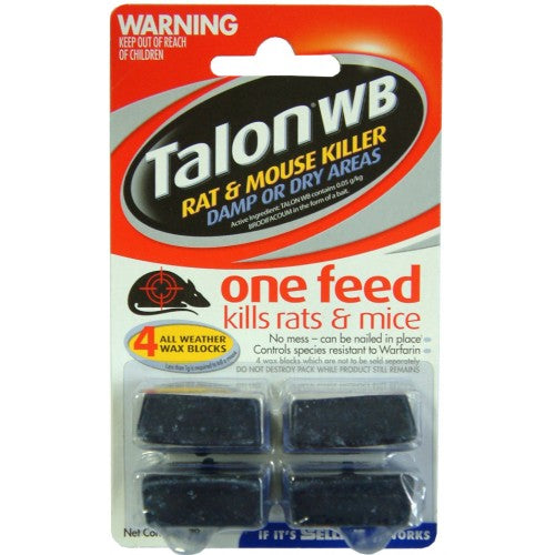 Talon Rat & Mouse Killer Waxed Baits