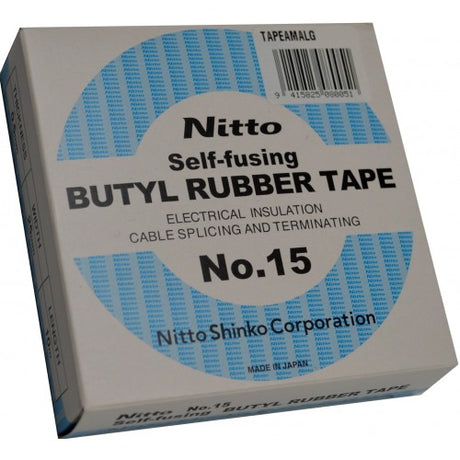 Premium 25mm x 10m amalgamating tape for waterproofing and insulating, with self-fusing butyl rubber for strong, durable seals.