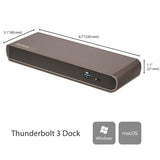 Thunderbolt 3 Dock with dual 4K 60Hz support, 85W PD charging, and multiple USB ports for enhanced productivity.