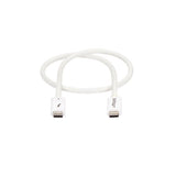 0.5m	Thunderbolt 3 Cable - 40Gbps - White - Thunderbolt, USB-C and DisplayPort