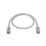 0.5m	Thunderbolt 3 Cable - 40Gbps - White - Thunderbolt, USB-C and DisplayPort