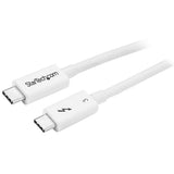0.5m	Thunderbolt 3 Cable - 40Gbps - White - Thunderbolt, USB-C and DisplayPort