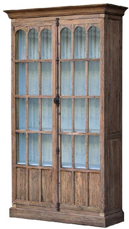 Cabinet Reclaimed Oak and White Inside