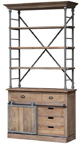 WALL UNIT with  SLIDING DOOR - OLD ELM (2.3m)