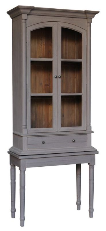 SECRETARY'S CABINET  - ANTIQUE GREY OLD PINE (2.24m)