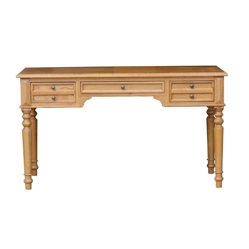 DESK - OAK 3 DRAWERS (140 x 70CM)