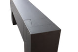 BLOCK CONSOLE - DOVETEAIL ANTIQUE BLACK ELM RECLAIMED ELM