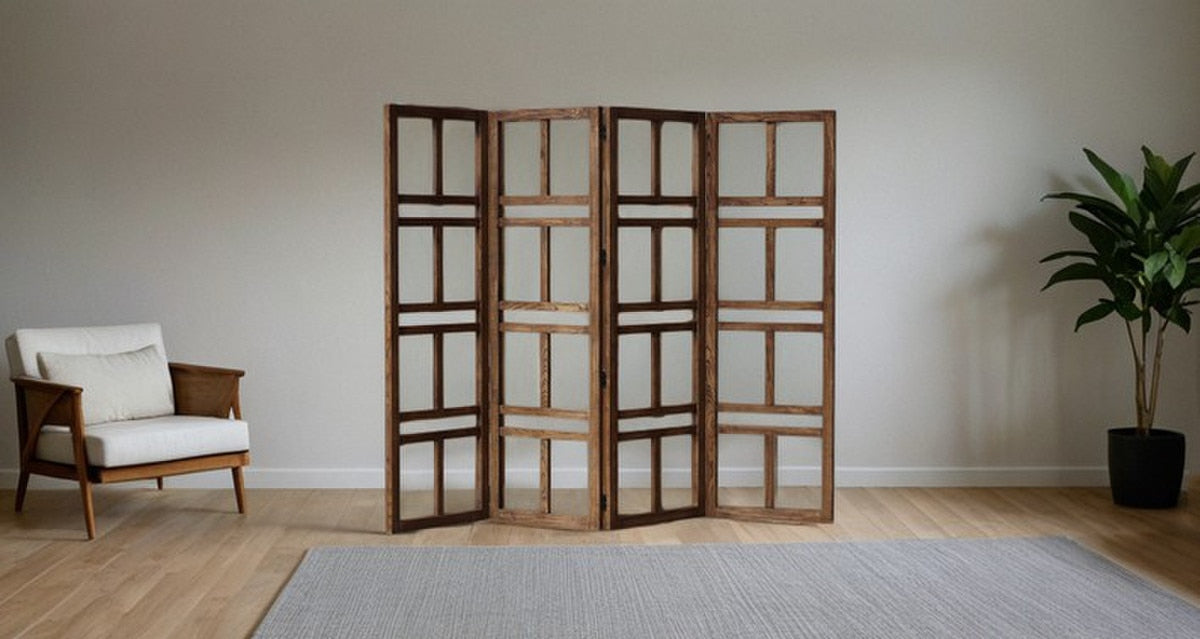 ROOM DIVIDER - ANTIQUE ELM RECLAIMED ELM ( 2.4m x 1.9m x 4cm)