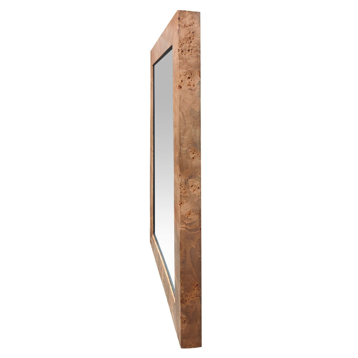 RECTANGLE MIRROR - BURL WALNUT VENEER/MDF (1.14m x 1.65m x 10cm)