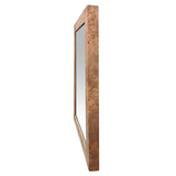 RECTANGLE MIRROR - BURL WALNUT VENEER/MDF (1.14m x 1.65m x 10cm)