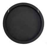 ROUND MIRROR - BURL WALNUT VENEER/MDF (1.12m x 1.125m x 8cm)