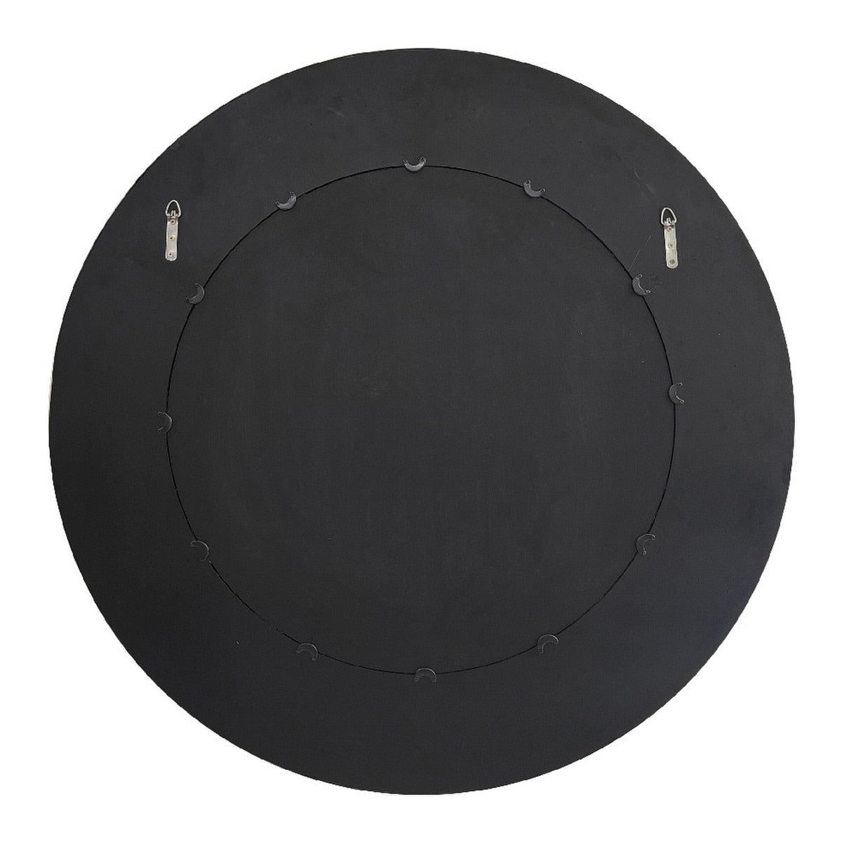 ROUND MIRROR - VENEER/MDF WALNUT (1.1m x  1.1m x 6cm)