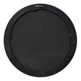 BLACK OAK & GOLD ROUND MIRROR - VENEER/MDF (50 x 50 x 4cm)
