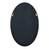 OAK OVAL MIRROR - VENEER/MDF (55 x 85 x 5cm)