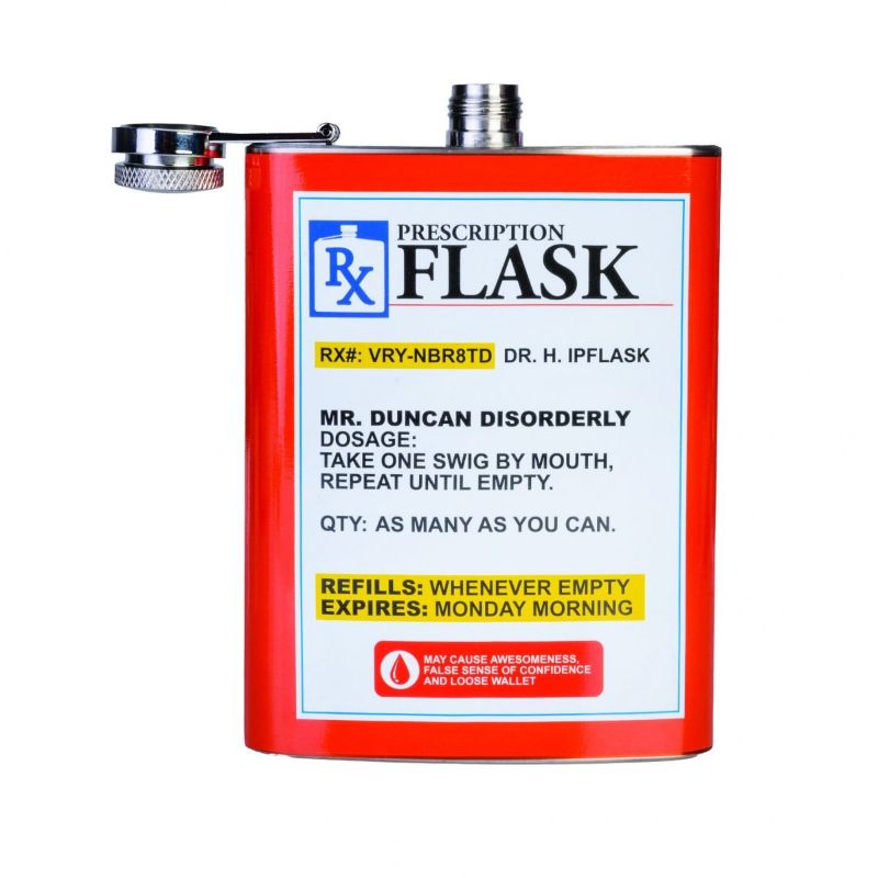 Metal Flask - Prescription (13.5cm)