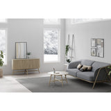 SIDE BOARD WITH SLIDING DOORS - NORDIC OAK (1.4m)