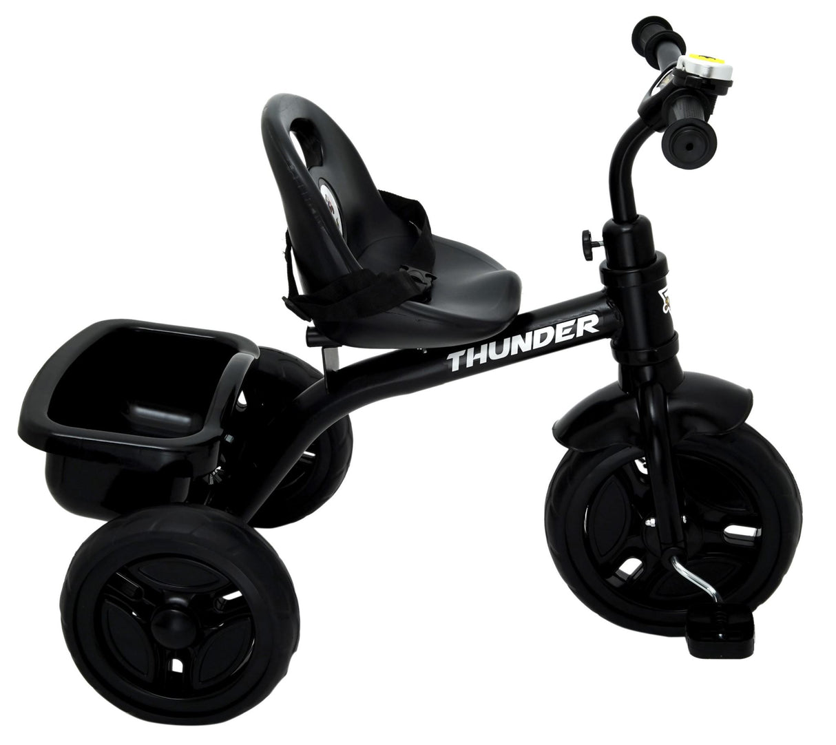 Kids Thunder Plug & Play Trike With Seat Belt DT-640 Black
