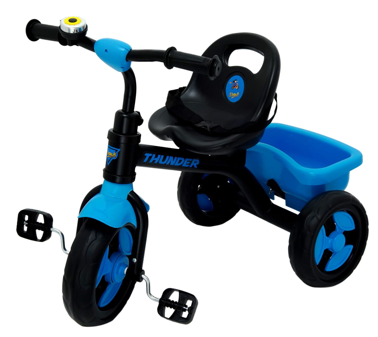 Kids Thunder Plug & Play Trike With Seat Belt DT-640 Blue