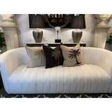 Cushion Cover - Oasis Hand Embroided (Natural/Black)