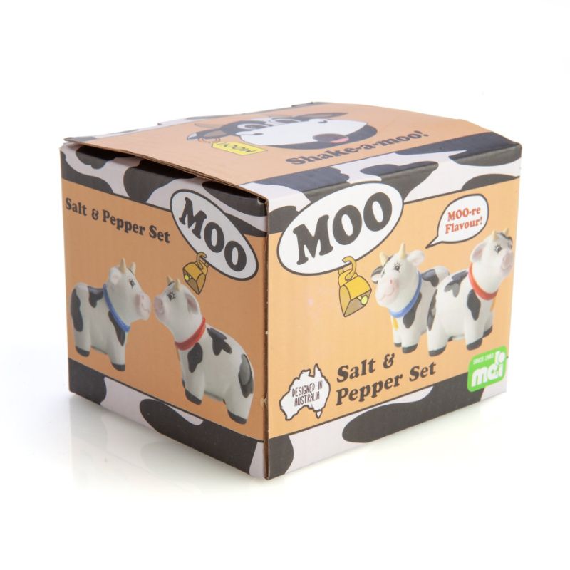 Salt & Pepper Set - Cow (9.5cm)