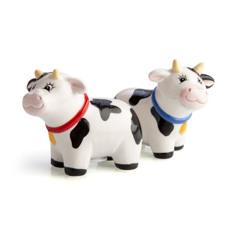 Salt & Pepper Set - Cow (9.5cm)