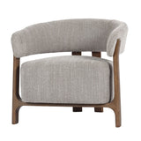 OCCASSIONAL CHAIR - LUNA TAUPE W/ ASH ACCENT LEGS