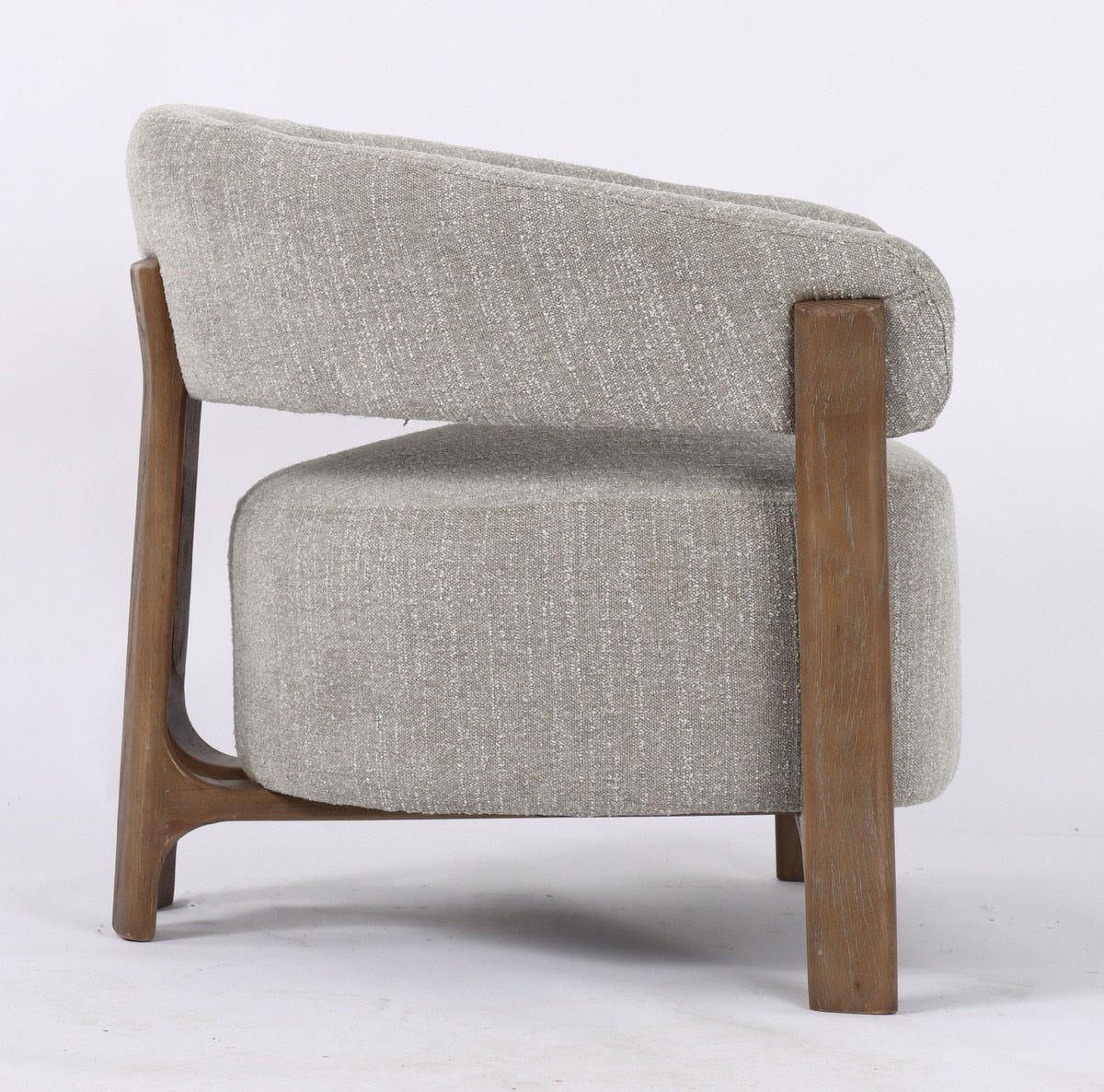 OCCASSIONAL CHAIR - LUNA TAUPE W/ ASH ACCENT LEGS