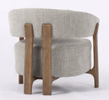 OCCASSIONAL CHAIR - LUNA TAUPE W/ ASH ACCENT LEGS