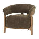 OCCASSIONAL CHAIR - LUNA OLIVE W/ ASH ACCENT LEGS (73 x 69 x 67.5cm)