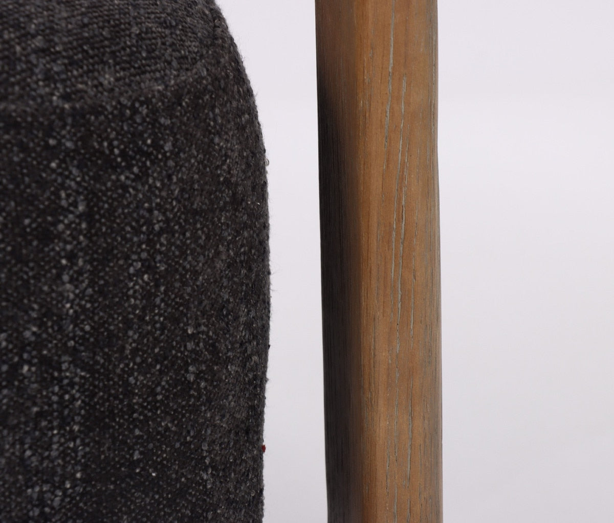 OCCASSIONAL CHAIR - LUNA STEEL W/ ASH ACCENT LEGS (73 x 69 x 67.5cm)
