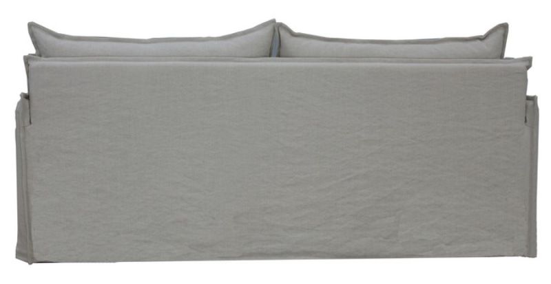 Sofa - Chantilly Slip Cover 3 Seat Salt & Pepper (201cm)