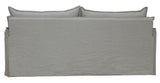 Sofa - Chantilly Slip Cover 3 Seat Salt & Pepper (201cm)