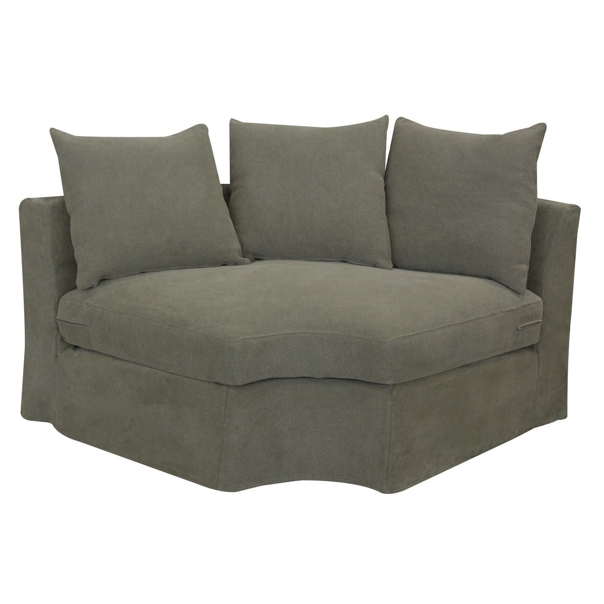 CORNER Sofa - LUCCA OLIVE (1.18m x 1.18m x 67cm)