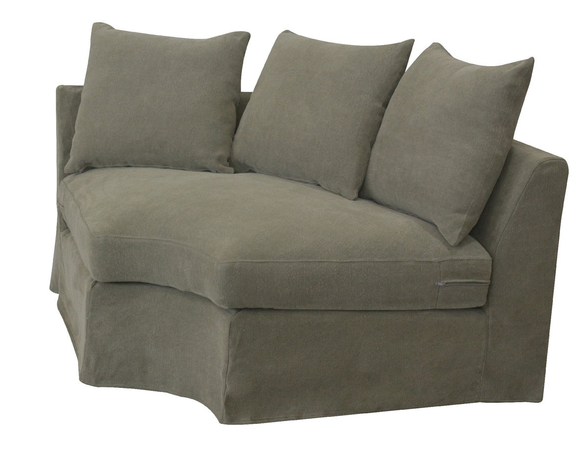 CORNER Sofa - LUCCA OLIVE (1.18m x 1.18m x 67cm)