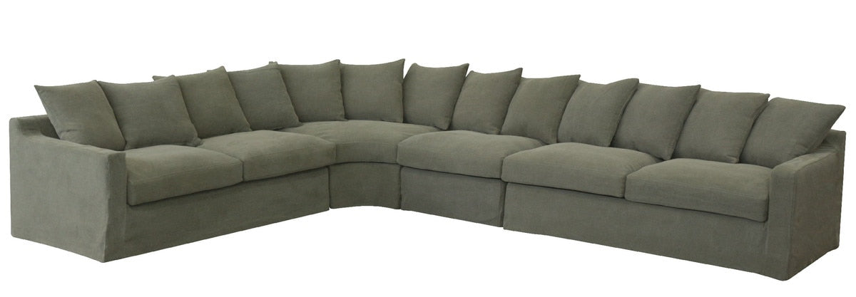 CORNER Sofa - LUCCA OLIVE (1.18m x 1.18m x 67cm)
