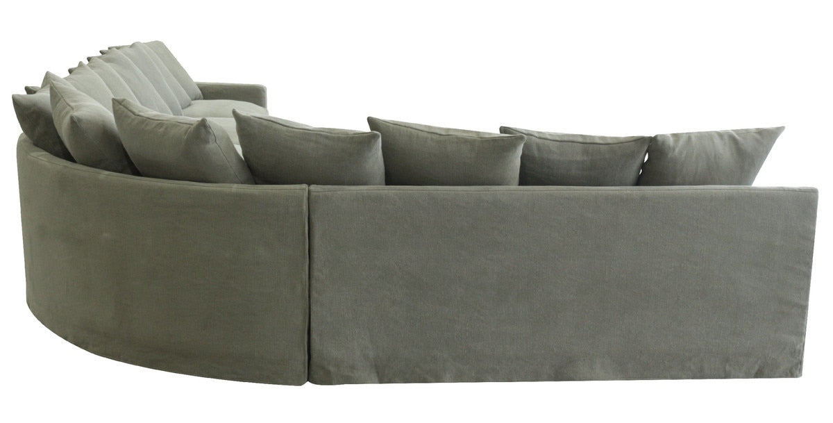 RIGHT 2 SEATER - LUCCA OLIVE (1.67m x 73cm x 67cm)