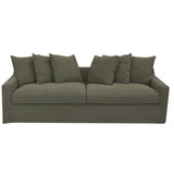 3 SEATER SOFA - LUCCA OLIVE (2.27m x 73 x 67cm)
