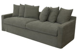 3 SEATER SOFA - LUCCA OLIVE (2.27m x 73 x 67cm)